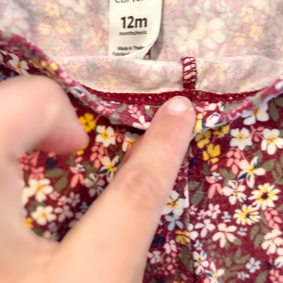 Carter's Olive and Blue Heart Leggings - Picture 5 of 12